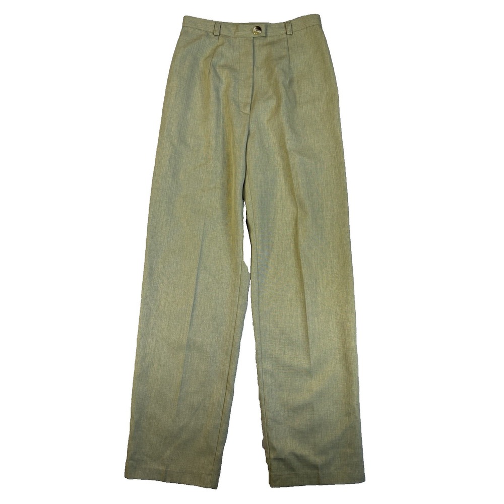 Vintage Star CCC Juniors 7 Green Wide Leg Lightweight Trouser Pants USA‎ Slacks